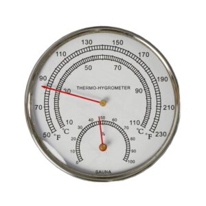 Sauna Thermometer - 4 Chrome